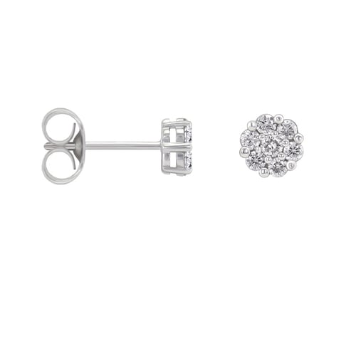 Elegante Diamantohrringe Flowu