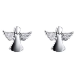 Silberne Ohrringe mit Engeln Cael