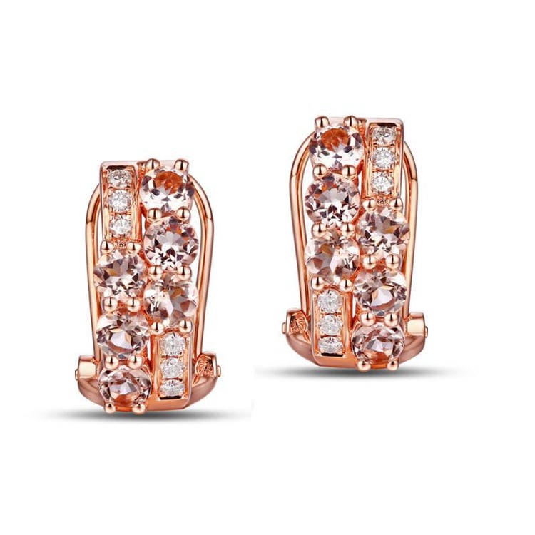 Ohrringe mit Morganiten