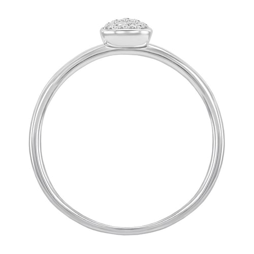 Goldring mit Tropfen voller Diamanten Lestia