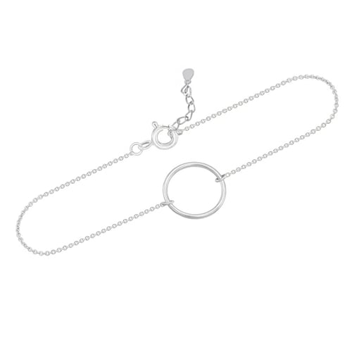 Silbernes minimalistisches Armband Karma