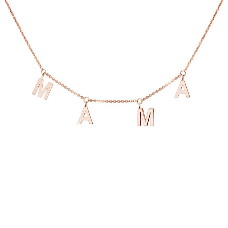 Silberne Halskette mit Buchstaben Mama 99630