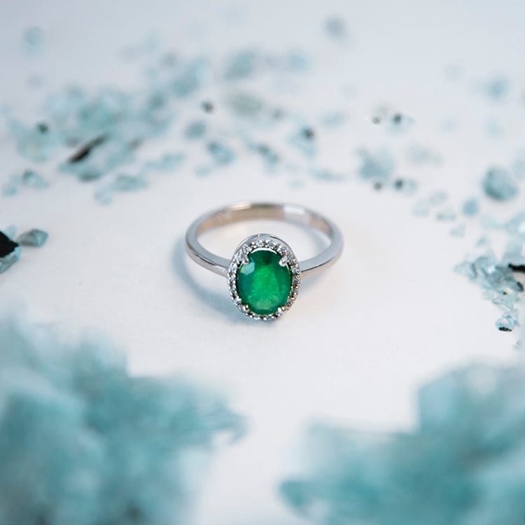 Smaragdring mit Diamanten Arya 108306