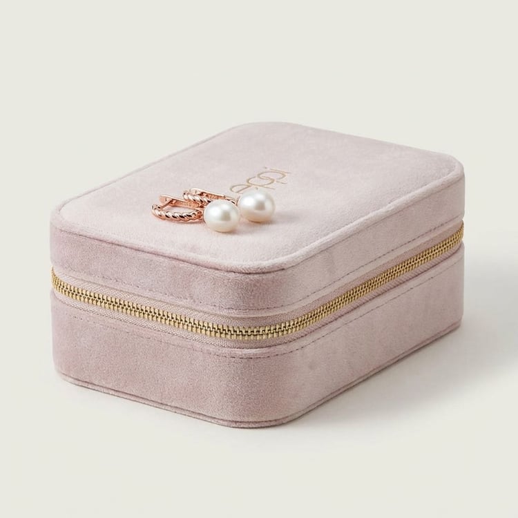 Silberne einfache Hängeohrringe mit Perlen Alfred 166409