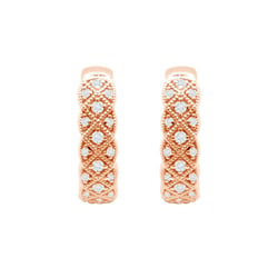 Goldene Creolen mit Diamanten Laura