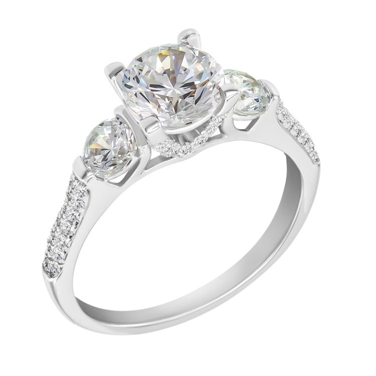 Verlobungsring aus Gold mit Diamanten Barann