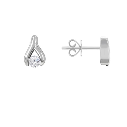 Ohrringe aus Platin mit 0.22ct Diamanten Fox