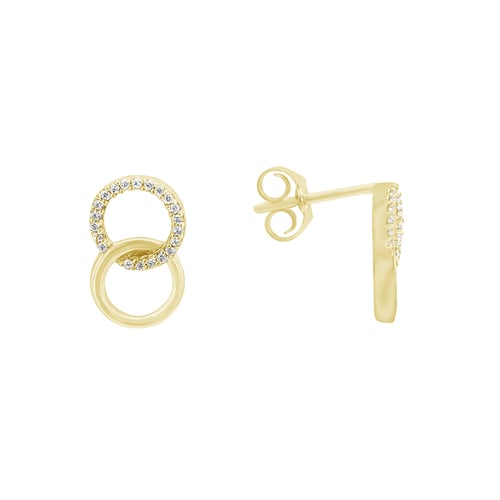 Elegante Ohrringe mit Diamanten Landyh