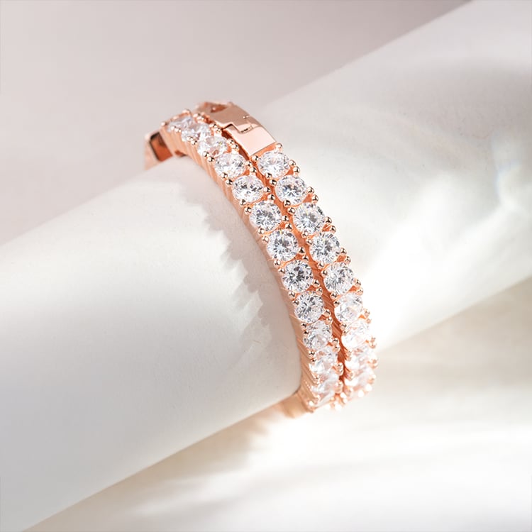 Silberne Creolen mit Zirkonia Elibi 149942