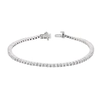 Elegantes silbernes Armband mit Zirkonia Terrell