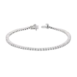 Elegantes silbernes Armband mit Zirkonia Terrell