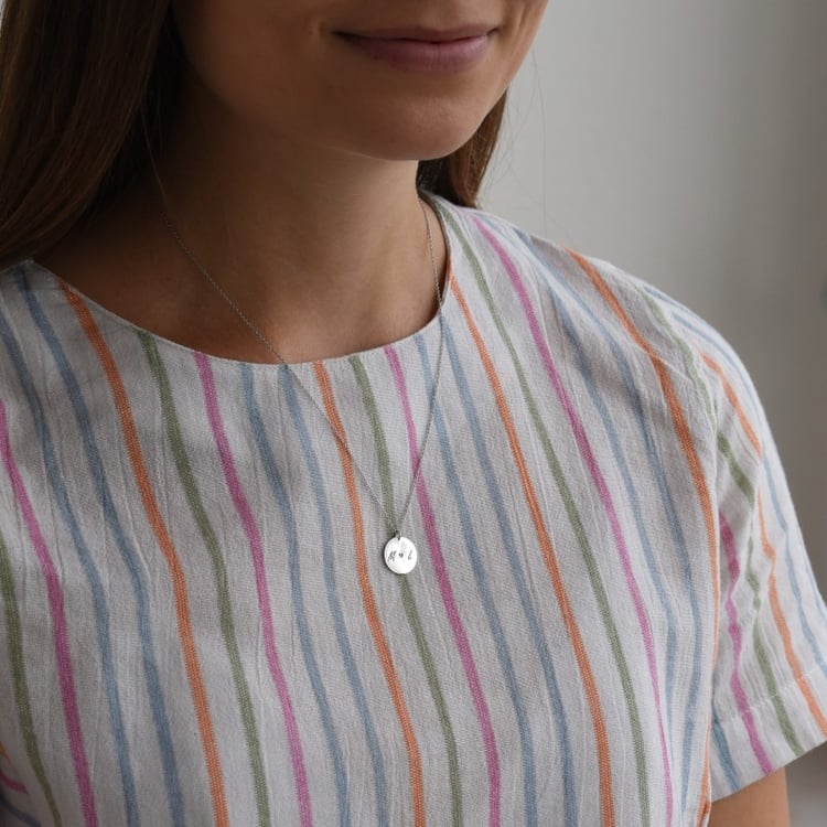 Platinanhänger mit beidseitiger Gravur Leasy 70566