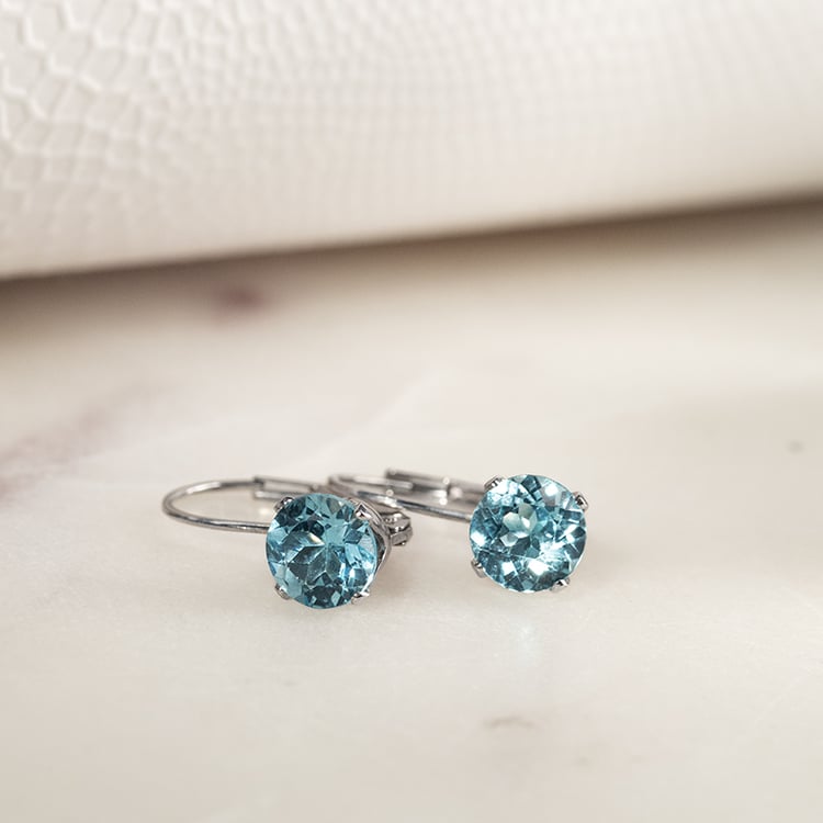 Silberne Ohrringe mit Topasen Hauko 135743