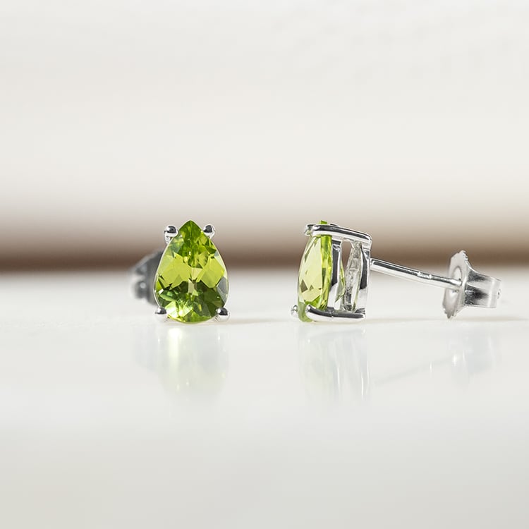 Olivintränen in goldenen Ohrringen Reata 132638