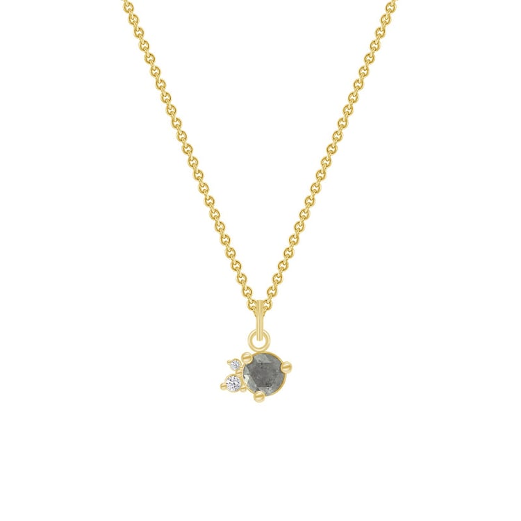 Goldener Anhänger mit Salt´n´Pepper Diamanten Niria 69183