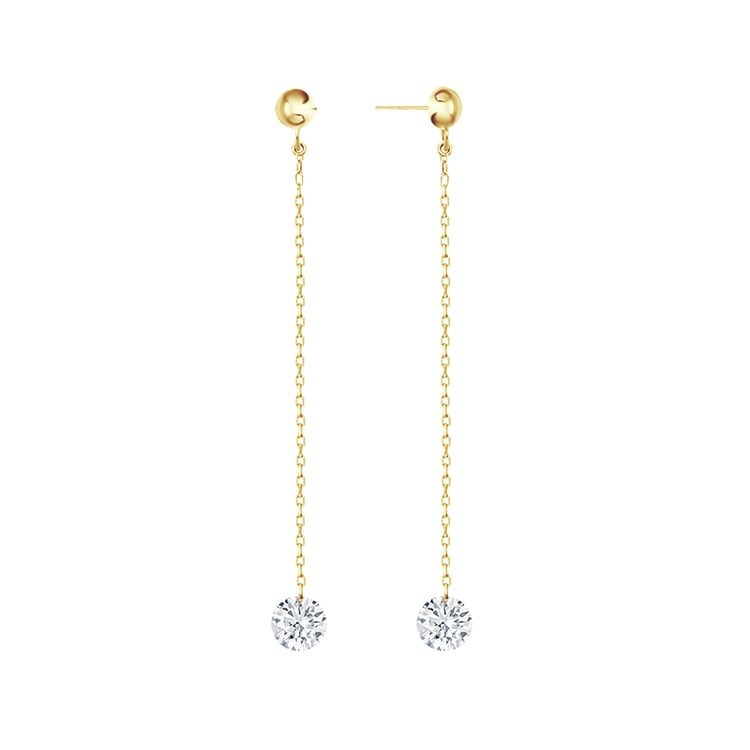 Elegante Hängeohrringe mit Diamanten Mirka