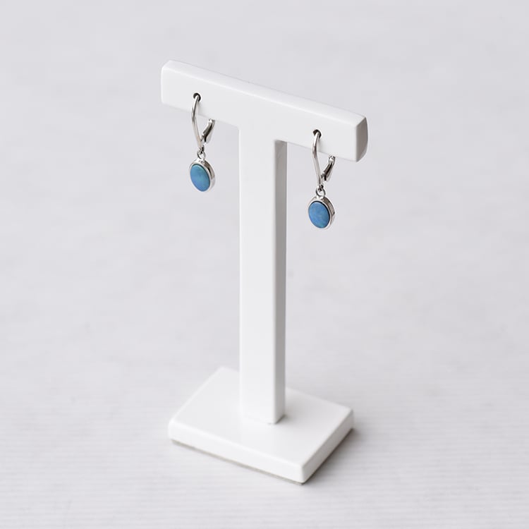 Goldene Ohrhänger mit blauen Opalen Margalo 72097