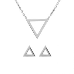 Goldenes Schmuckset mit Dreiecken Sienna