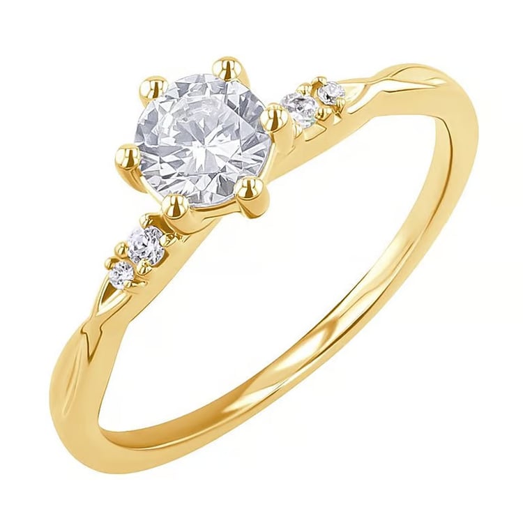 Verlobungsring aus Gold mit 0.52ct IGI-zertifiziertem Lab Grown Diamanten Mileva