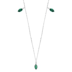 Goldene Kette mit brasilianischen Smaragden Elmie