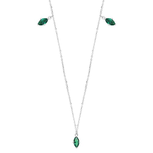 Goldene Kette mit brasilianischen Smaragden Elmie