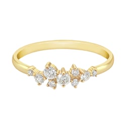 Cluster-Ring mit Lab Grown Moissaniten Isolde