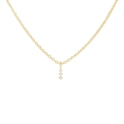 Minimalistischer Anhänger mit Diamanten Zusa