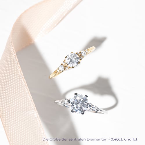 Verlobungsring mit Diamanten Diana