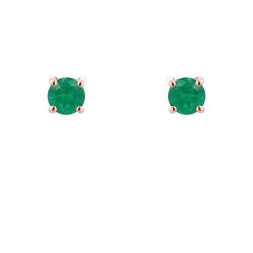 Ohrstecker mit Smaragden mit Auswahl der Größe Franci