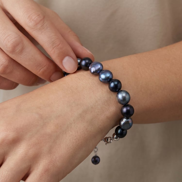 Armband mit dunklen Perlen Kiwa 167633