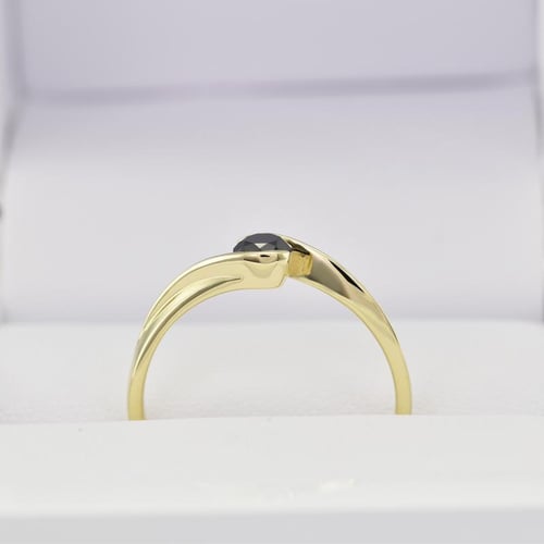 Ring mit schwarzem Diamant Yadu