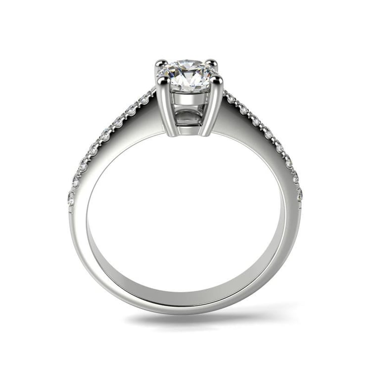 Platinring mit Diamant Odalys, Seitenansicht 24153