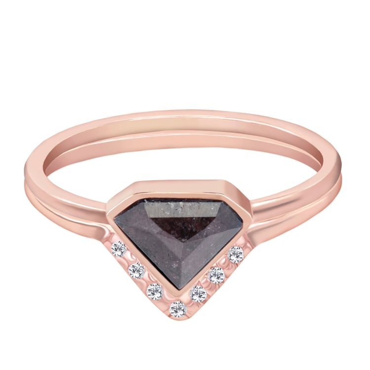 Goldenes Set mit braunem Diamant Ofi 34601