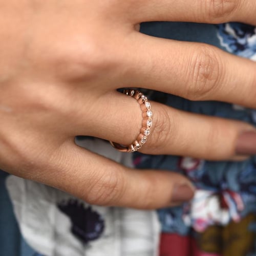 Memoire Ring mit Diamanten aus Gold Paloma