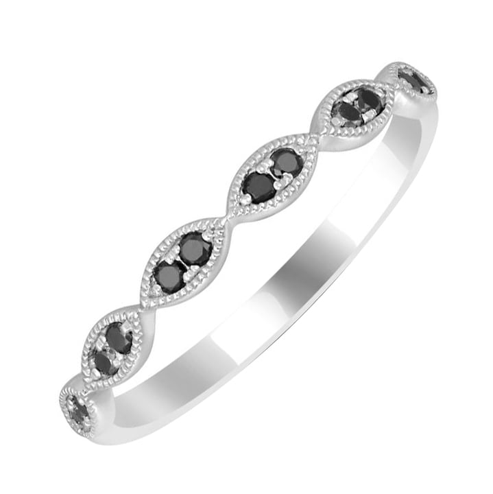 Zarter Eternity-Ring aus Gold mit schwarzen Diamanten Talita 59593