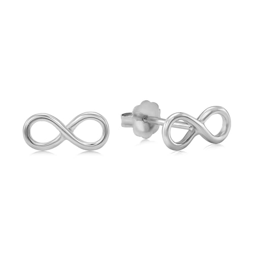 Silberne Ohrringe Infinity