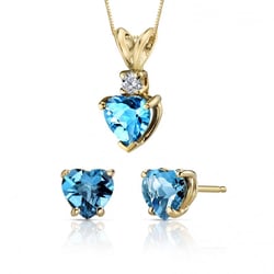 Goldene Kollektion mit Herztopasen Richelle