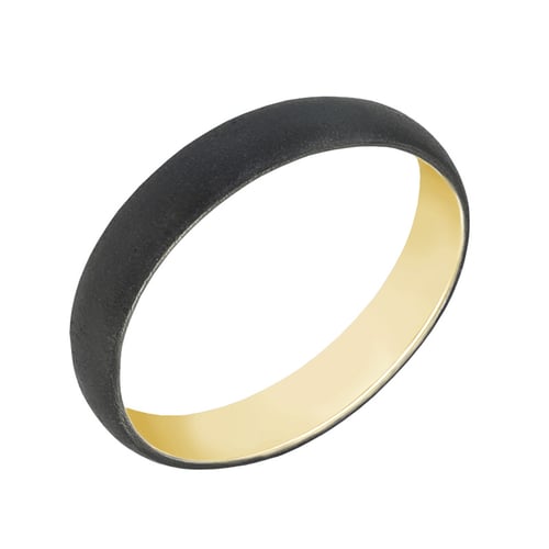 Unkonventionelle Eheringe Gold mit Ruthenium Apla