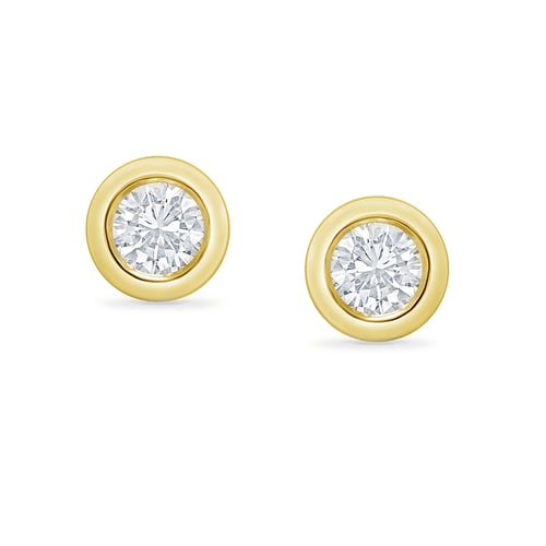 Minimalistische Ohrringe mit Diamanten Pavline