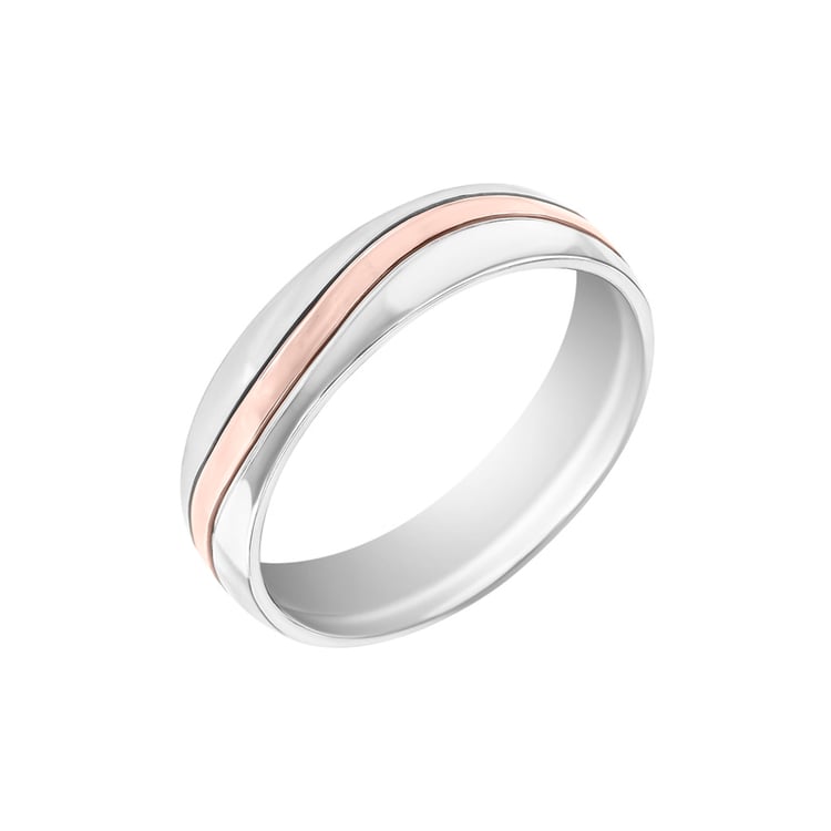 Elegante Trauringe aus Gold in bicolor mit Diamanten Urma 33493