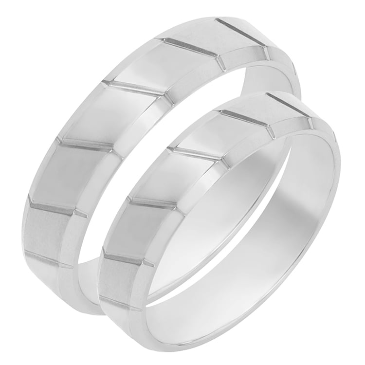 Ungewöhnliche Eheringe aus Gold Sonam 78621