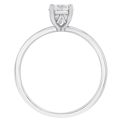 Verlobungsring mit Buchstaben und Diamanten Frost