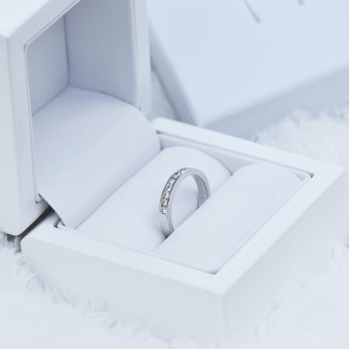Memoryring mit Diamanten Nosian