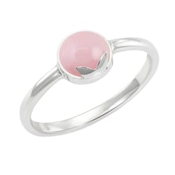 Goldring mit rosa Opal Yana