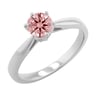 Verlobungsring mit einem zertifizierten Fancy Pink Lab Grown Diamanten Sati