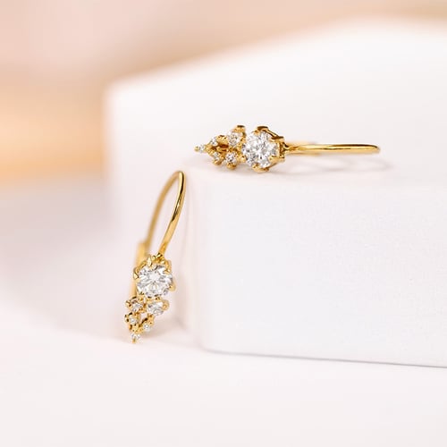 Cluster Ohrringe mit Diamanten Lina