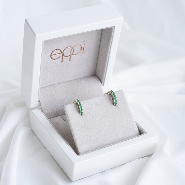 Zarte Ohrringe mit Smaragden Patton 85821