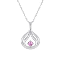 Romantischer Anhänger aus Gold mit rosa Saphir Tommie