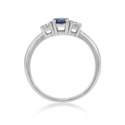 Wunderschöner Verlobungsring mit Saphir und Diamanten Manish
