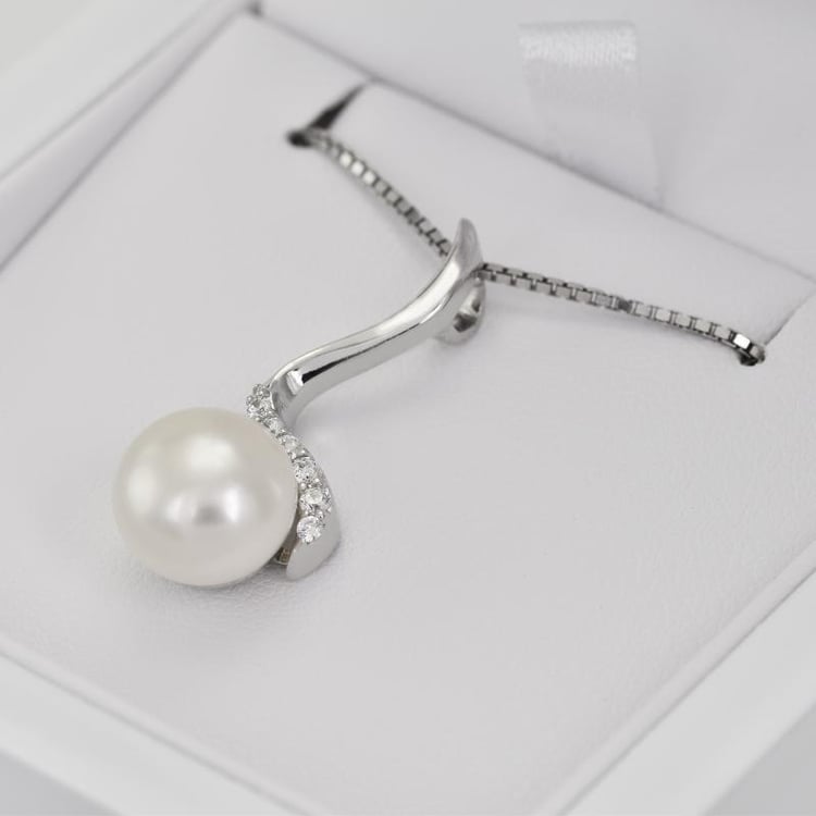 Silberner Anhänger mit Zirkonia 23092